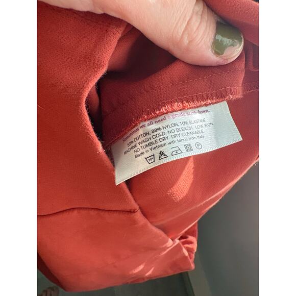 MM Lafleur The Oshima Pants Plus Size 2X Red Chili Flake Dressy Pull On Trousers - Picture 10 of 10